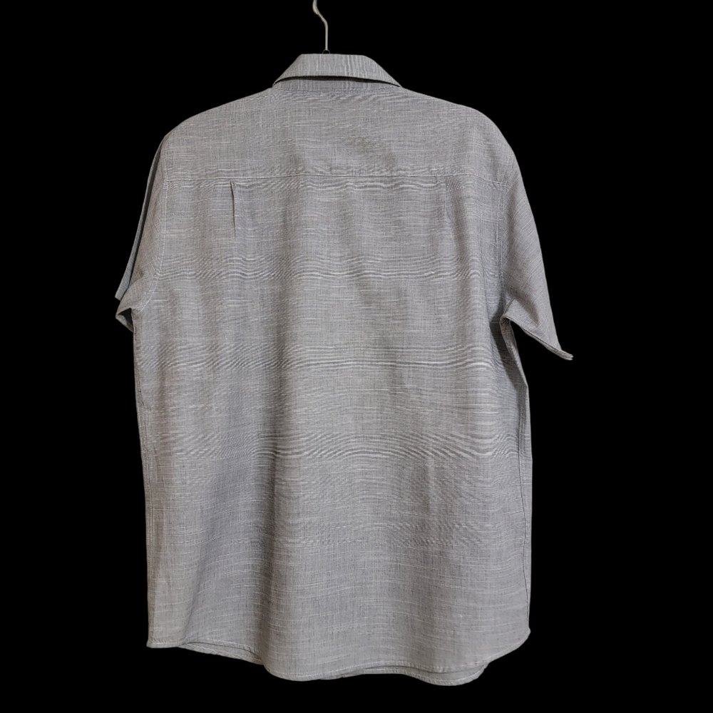 BEVERLY HILLS POLO CLUB Men's Short Sleeve Shirts Gray- M - Picture 3 of 4